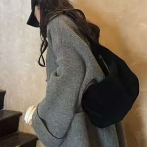 Plush Dumpling Bag for Autumn & Winter - Korean Niche Design, Matte Suede Retro Shoulder Crossbody Underarm Bag Trend