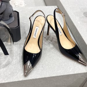 Pointed Toe Backless High-Heeled Sandals with Thin Heel and One Strap - Stylish Hong Kong Design for Effortless Elegance