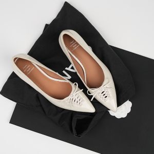 Pointed Toe Bow Flat Shoes for Women - Elegant Thin Heel Mid-Heels, Ultra-Soft Design, Perfect for All Seasons