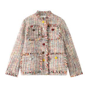 Quilted Tassel Round Neck Wind Coat for Women - Thickened Loose Winter Top in Korean Style - Cozy and Warm Fashion Outerwear