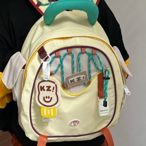 Quirky Cute Girl's Backpack - Large Capacity School Bag for High School & College Students