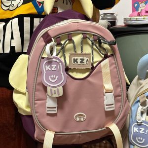 Quirky Cute Girl's Backpack - Large Capacity School Bag for High School & College Students