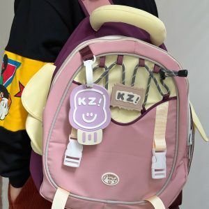 Quirky Cute Girl's Backpack - Large Capacity School Bag for High School & College Students