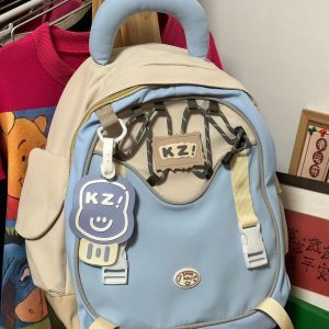 Quirky Cute Girl's Backpack - Large Capacity School Bag for High School & College Students
