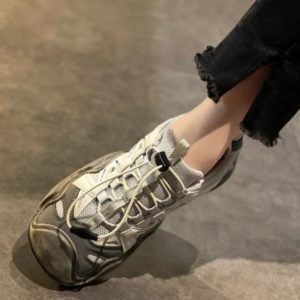 Quirky Design Matching Skirt and Ugly Cute Dad Shoes for Women - 2025 Spring/Summer Casual Soft Sole Sports Footwear