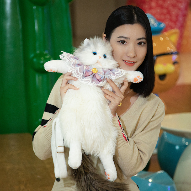 Ragdoll Cat Plush Backpack Toy - Cute Stuffed Doll Bag for Kids, Perfect Birthday Gift for Friends and Girlfriends