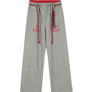 Red Color-Block Striped Long Sleeve Jazz Dance Outfit with Double Waistband Pants - Spicy Girl Hip Hop Sportswear