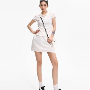 Red High-Waisted A-Line Bodycon Skirt for Women, Summer Korean Style, Loose & Versatile Short Skirt, 90s Inspired Fashion