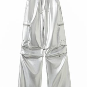 Reflective Silver Bling Bling Short Sweatshirt for Women - Cool Spicy Girl Jazz Dance Petite Jacket