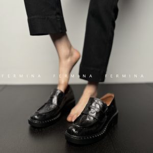 Retro Academy Style Loafers for Women - Spring Versatile Genuine Leather All-Season Shoes