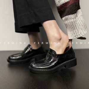 Retro Academy Style Loafers for Women - Spring Versatile Genuine Leather All-Season Shoes