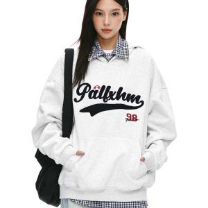 Retro Baseball Hoodie Unisex Loose Fit Sports Jersey Top Jacket - Vintage American Style Streetwear
