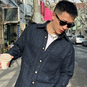 Retro Black Cat-Eye Square Men's Sunglasses for Big Faces - Stylish Driver Sun Protection, High-End Fashion Accessory