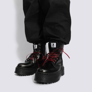Retro British Martin Boots for Women - 2025 Spring/Summer Thick-Soled Motorcycle Boots, Versatile Black Short Boots with Height Increase