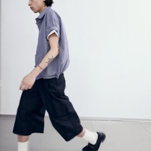 Retro Clean Fit Casual Trousers for Men and Women - High-End Design Loose Straight-Leg Draped Cropped Pants