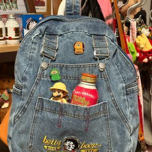 Retro Denim Backpack for Students - Large Capacity Casual Book Bag, Trendy Handbag for School, Y2K Style