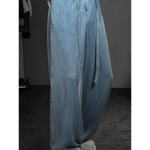 Retro Dragon Dadao Summer Wide-Leg Pants - Versatile Loose Draped Casual Style with Curved Blade Design