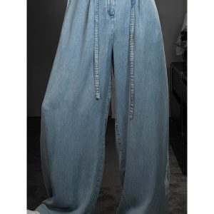 Retro Dragon Dadao Summer Wide-Leg Pants - Versatile Loose Draped Casual Style with Curved Blade Design