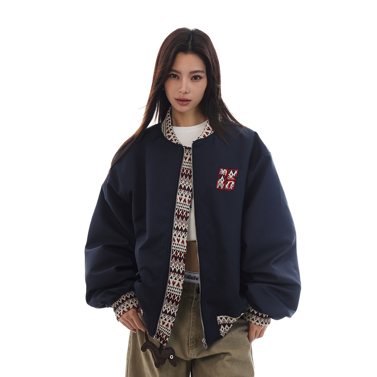 Retro Ethnic Style Embroidered Baseball Jacket for Men and Women - Loose American High Street Fashion Coat