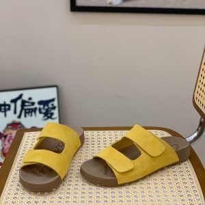 Retro Flat Slip-On Sandals for Women - Versatile Magic Tape Outdoor Slippers for Summer 2025
