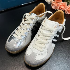 Retro Genuine Leather Flat Training Shoes for Women - Casual Sports Little White Board Shoes - Spring Autumn 2025 Style