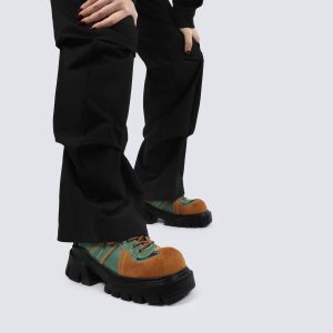 Retro Genuine Leather Small Shoes for Women - Slimming Height-Increasing Thick-Soled Spring/Summer 2025 Style