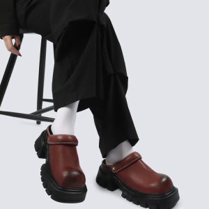 Retro Half Slippers for Women - 2025 Summer British Style Genuine Leather Open-Toe Thick-Soled Shoes