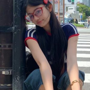 Retro Korean-Style Cat-Eye TR90 Ultra-Light Red Women's Trendy Face Slimming Blue Light Blocking Prescription Glasses