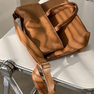 Retro Korean Style Large Capacity Tote Bag - Women's Shoulder Crossbody Bag for 2025 Niche Design