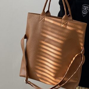 Retro Korean Style Large Capacity Tote Bag - Women's Shoulder Crossbody Bag for 2025 Niche Design