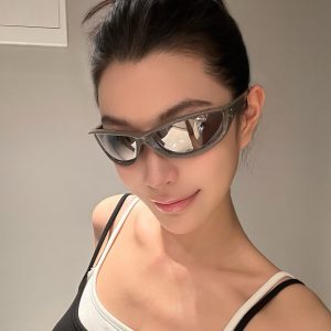 Retro Mercury Color Cycling Sunglasses for Mountaineering - UV Protection, High-End Sports Eyewear, European & American Style