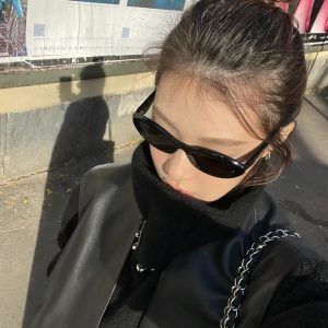 Retro Oval Cat-Eye Sunglasses for Women, Trendy High-End Style, Perfect for Small Faces, Inspired by European and American Fashion
