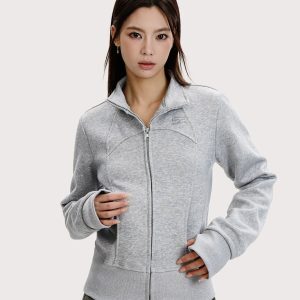 Retro Slim Fit Sports Cardigan Hoodie for Women - Trendy Short Casual Jacket with American Style, Perfect for Y2K and Everyday Wear