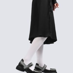 Retro Small Leather Mary Jane Shoes for Women - Thick-Soled Sports Footwear - 2025 Summer Fashion