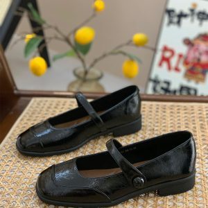 Retro Square-Toe Mary Jane Flats for Women - Soft-Soled, One-Strap Design, Gentle Temperament, Perfect for Spring & Autumn 2025