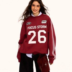 Retro Striped Sports Jersey Sweatshirt for Men and Women, Heavyweight Loose Fit Casual Jacket, Y2K Inspired Fashion Top