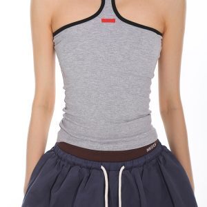 Retro Summer Two-Way Backless Shoulder Cutout Camisole Top - Hot American Style for a Chic 90s Look
