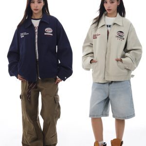 Retro Vintage Jacket for Men and Women, Loose Fit, Versatile High Street Cool Casual Outerwear