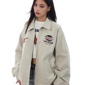 Retro Vintage Jacket for Men and Women, Loose Fit, Versatile High Street Cool Casual Outerwear