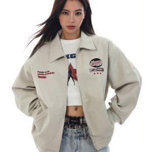 Retro Vintage Jacket for Men and Women, Loose Fit, Versatile High Street Cool Casual Outerwear