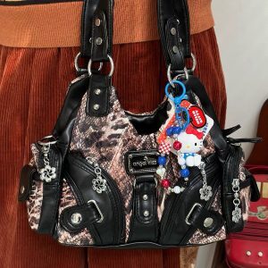 Retro Y2K Spicy Girl Single Shoulder Crossbody Bag - Vintage Tote Handbag for Women