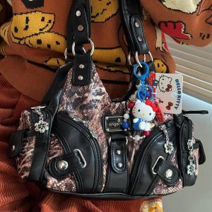 Retro Y2K Spicy Girl Single Shoulder Crossbody Bag - Vintage Tote Handbag for Women