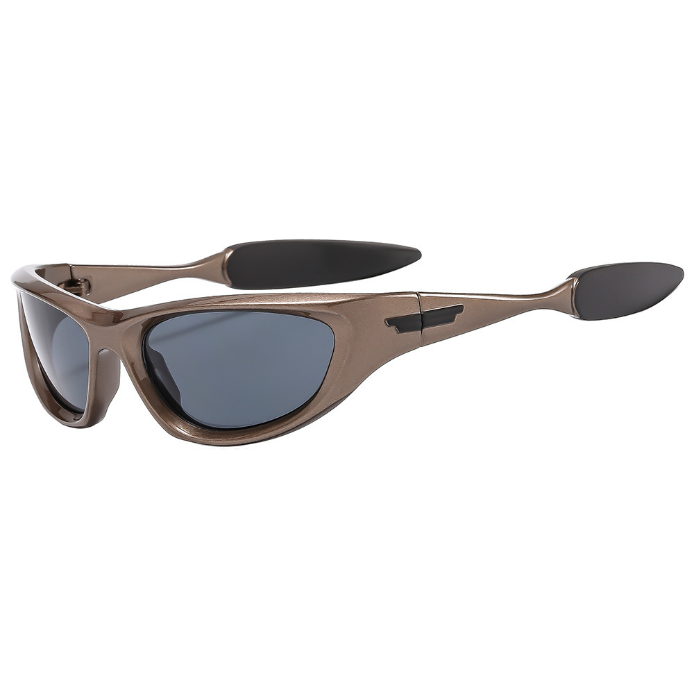 Retro Y2K Women's Outdoor Hiking Cycling Sunglasses - UV Protection and Windproof Stylish Design