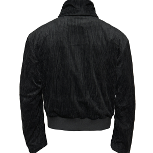 Reversible Stand-Up Collar Jacket in Pocket Orchid - Corduroy Texture with Lapel Design, Perfect for Y2K and Casual Style