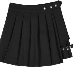 Sexy Half Pleated Skirt for Jazz Dance - Korean Style Hot Girl Street Performance Outfit for Dance Parties