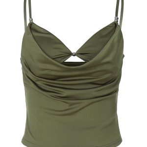 Sexy Hollow Out Two-Piece Camisole for Women - European American Style Slim Fit Summer Top for Spicy Girls