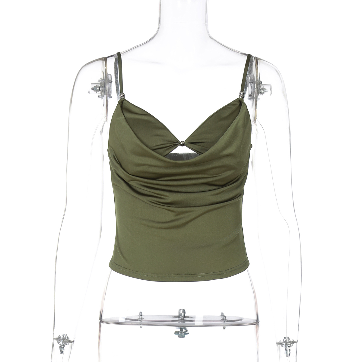 Sexy Hollow Out Two-Piece Camisole for Women - European American Style Slim Fit Summer Top for Spicy Girls
