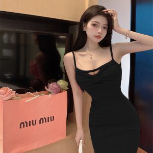Sexy Strapless Bodycon Mini Dress for Women - Summer Nightclub Chest-Exposing Hot Girl Style