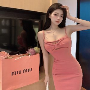 Sexy Strapless Bodycon Mini Dress for Women - Summer Nightclub Chest-Exposing Hot Girl Style