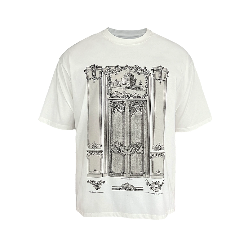 Short Sleeve Key & Door Tee in Sorona Fabric - Wide Fit Graphic T-Shirt for Casual Style